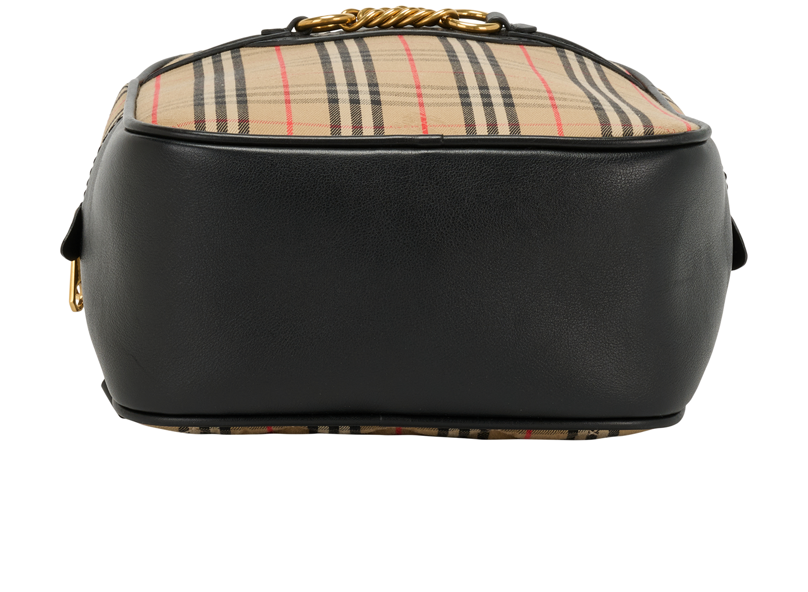 Burberry Check Backpack, &pound;420, Handbags, Beige, Canvas/Leather, Top view